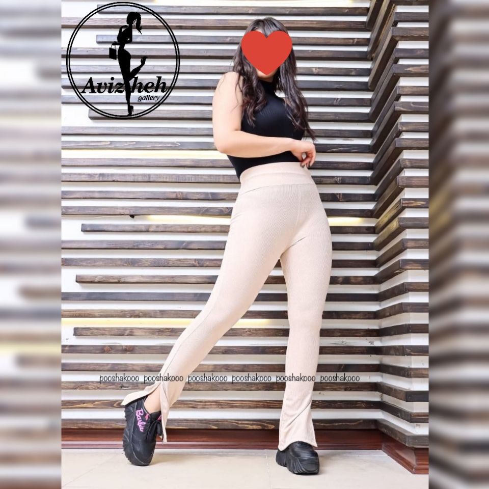 لگ زنانه مدل چاکدار جنس پنبه کبریتی