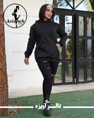 هودی دورس توکرک مشکی زنانه