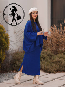 ست شومیز دامن بافت