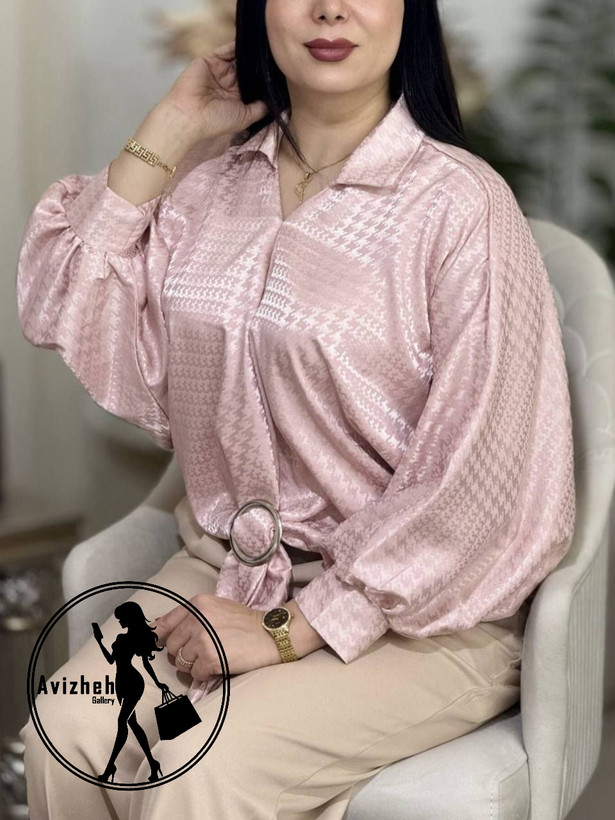 شومیز سگکدار ساتن