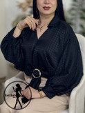 شومیز ساتن سگکدار زنانه